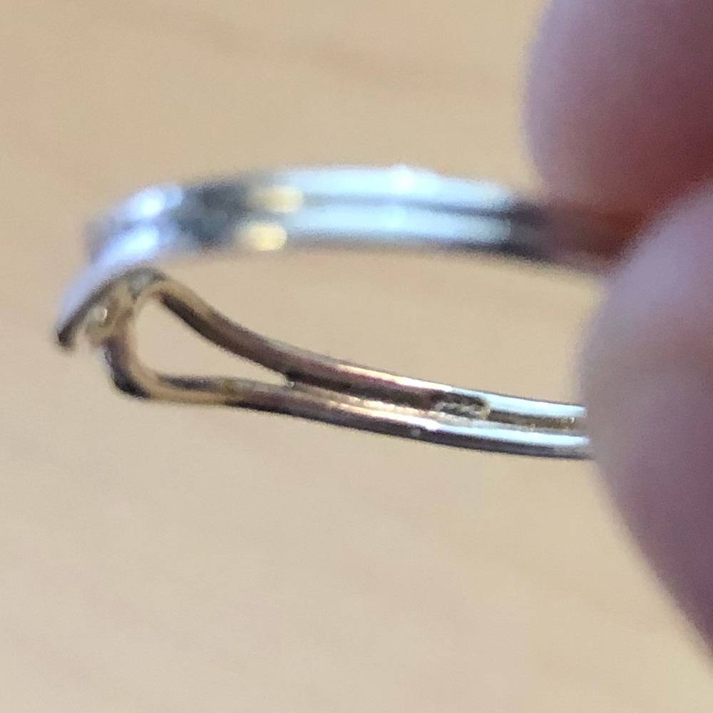 sterling silver knot ring (size 8) - Picture 7 of 8